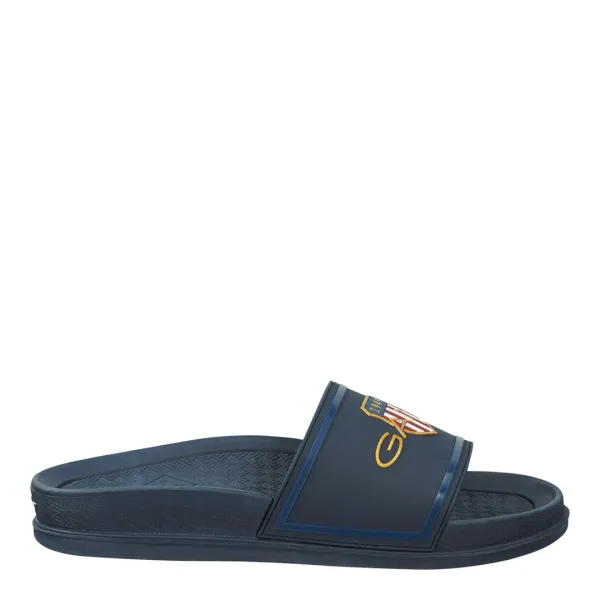 Mens Navy Beachrock Slides