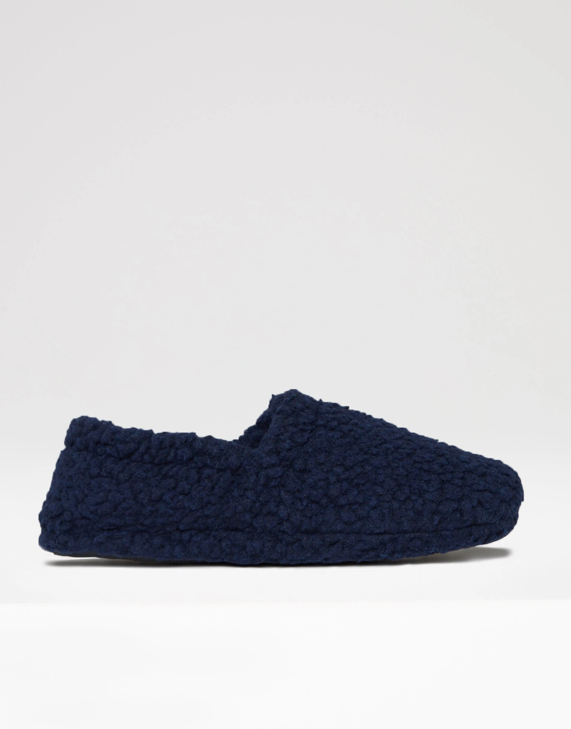 Men's Navy Cosy Borg Teddy Slippers