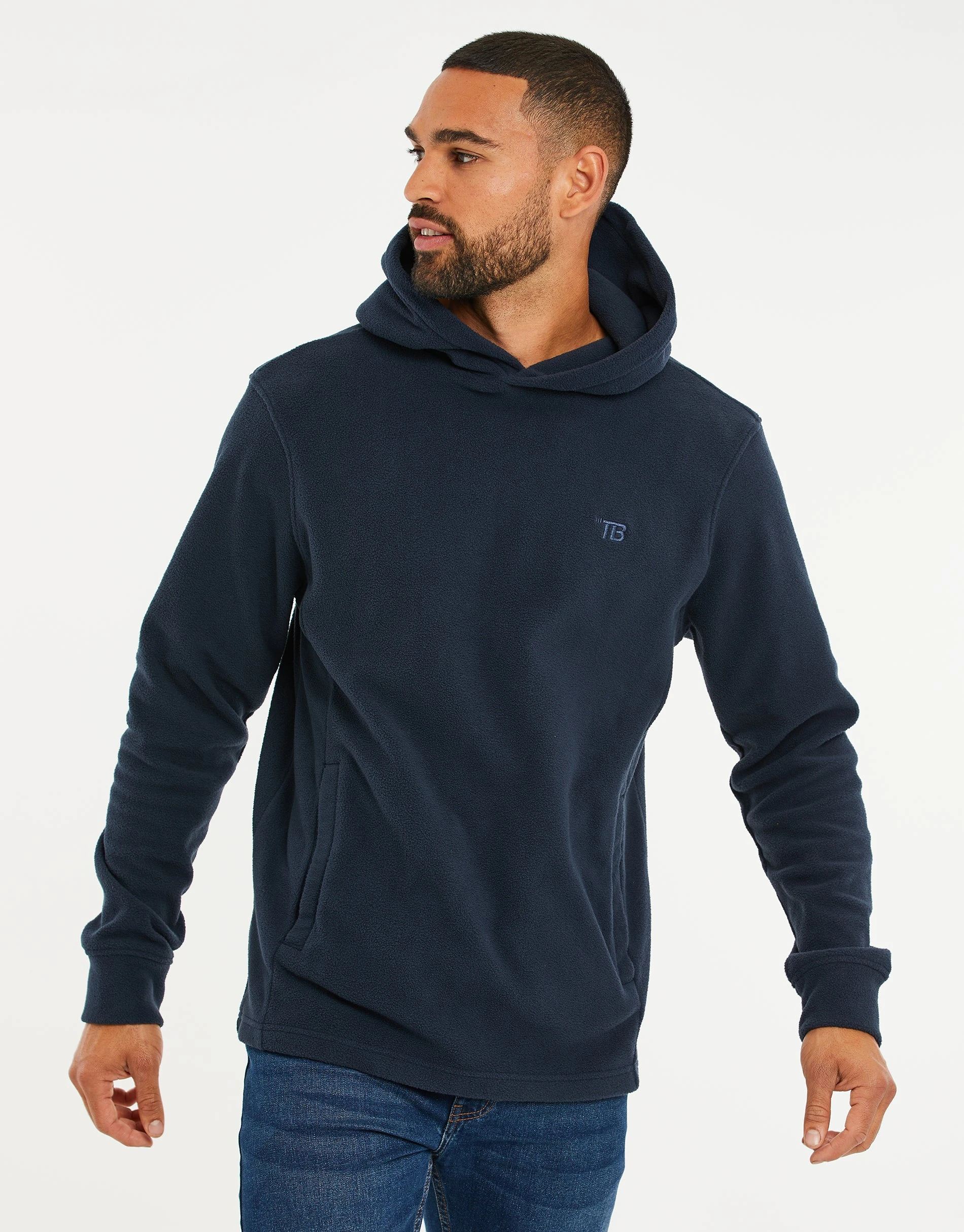 Men's Navy Fitness Pullover Hoodie