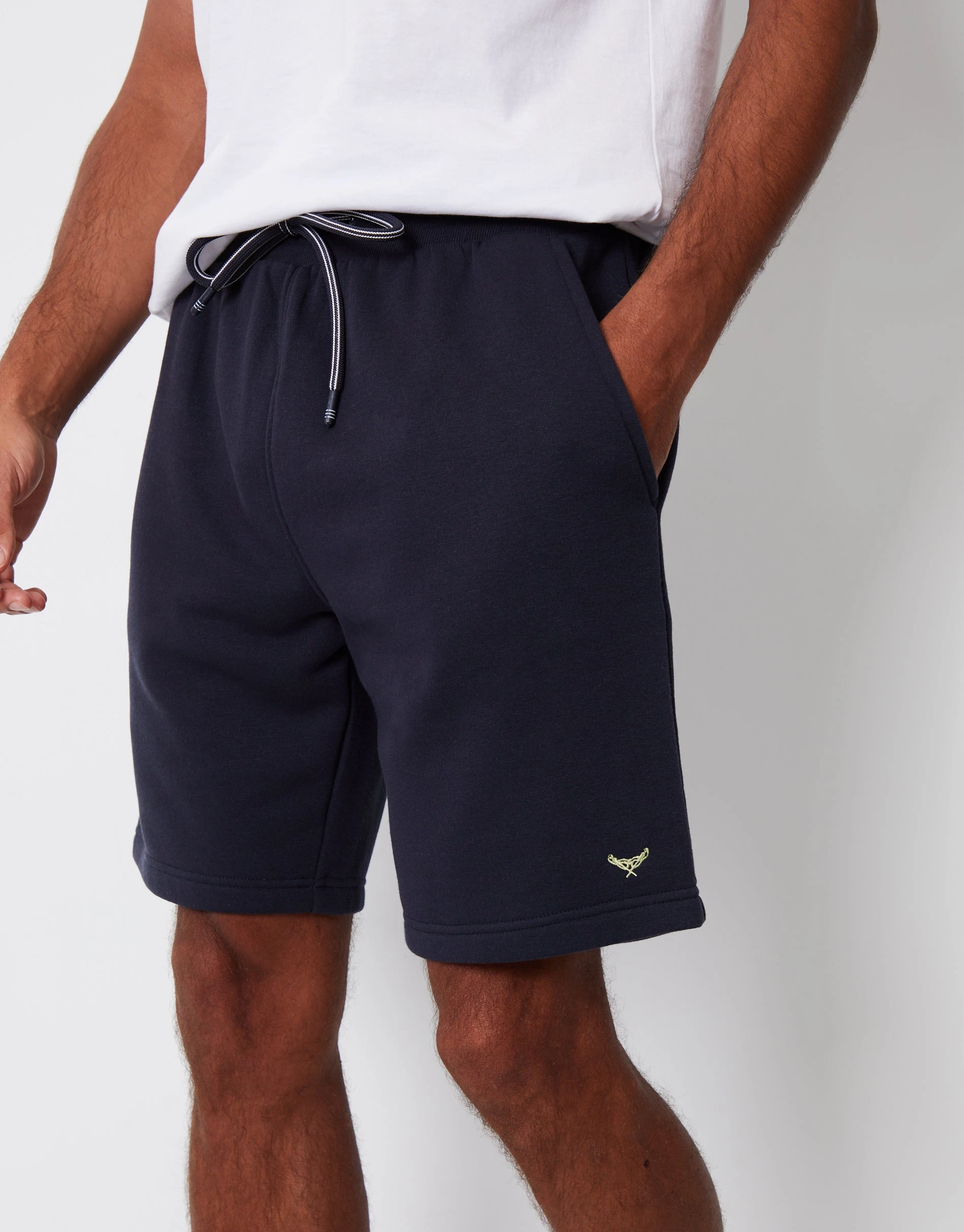 Men's Navy Fleece Shorts