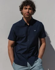 Men's Navy Short Sleeve Shirt