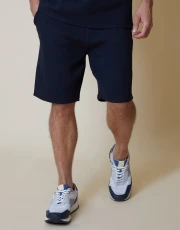 Men's Navy Textured Sweat Shorts