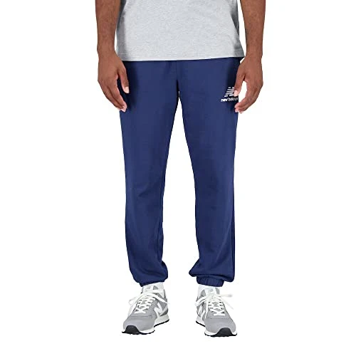 Men's Nb Essentials Stacked Logo Sweatpant, Nb Navy, Medium