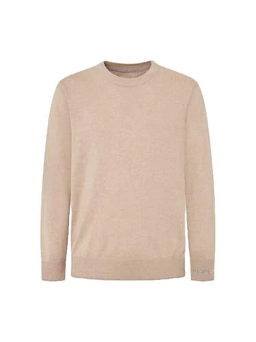 Men's New Andre Crew Neck, Knitwear, Brown, XL