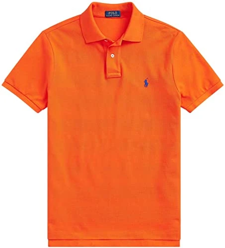 Mens New Classic Fit Polo Shirt, (Spring/Summer 2022) Sailing Orange, XL