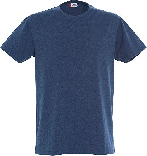 Mens New Classic Melange T-Shirt (XL) (Blue)