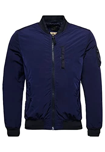 Men's New Military Bomber JKT Jackets, Eclipse Navy, 4XL