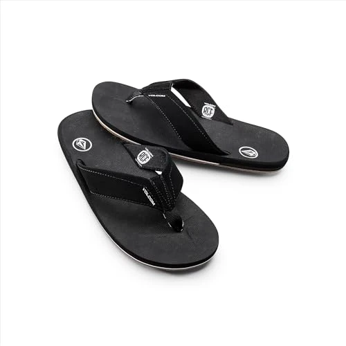 Men's New School SNDL Zehentrenner Sandal, Black, 6 UK