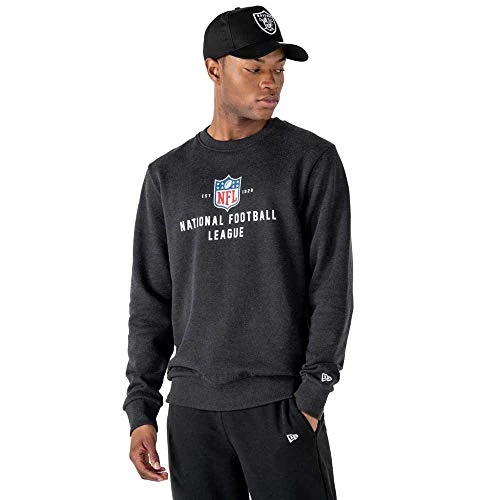 Men's NFL League Statement Crew Nflgen Hgp Short Sleeve T-Shirt, Dark Grey, S