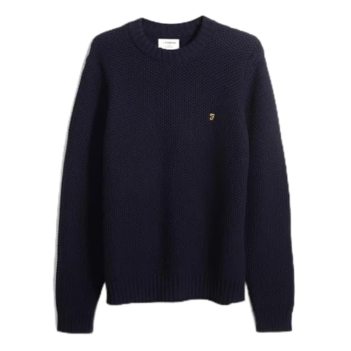 Mens Niseko Honey Crew Sweater True Navy L