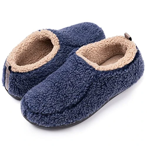 Men's Nomad Slipper with Memory Foam, Size 10/11 UK Men, Navy