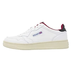 Men's NOORS Sneaker, White/Black/RED, 5.5 UK Men's NOORS Sneaker, White/Black/RED, 5.5 UK