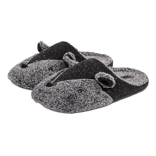 Mens Novelty Applique Mule Slippers