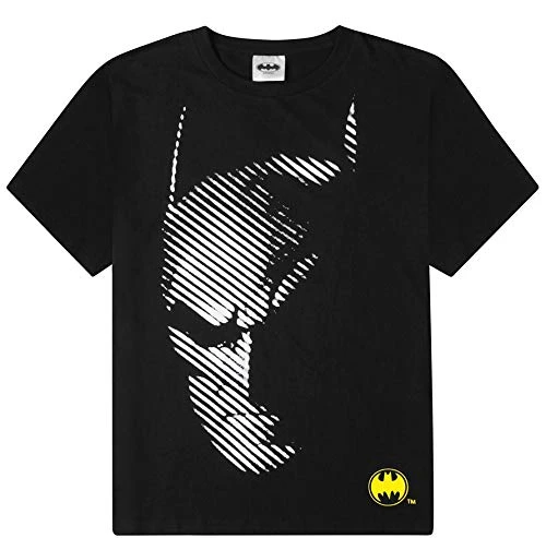 Men's Official Batman Character Cotton T-Shirt (L) Black