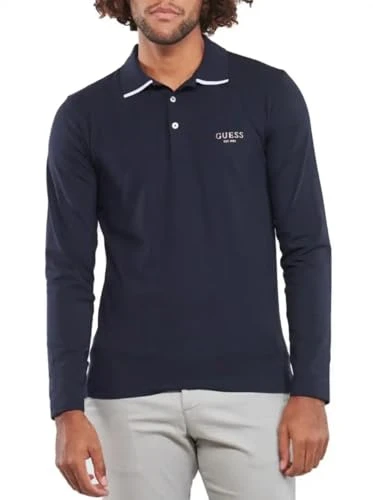 Mens Oliver Long Sleeve Polo Shirt Smart Blue (as8, Alpha, xx_l, Regular, Regular, XXL)