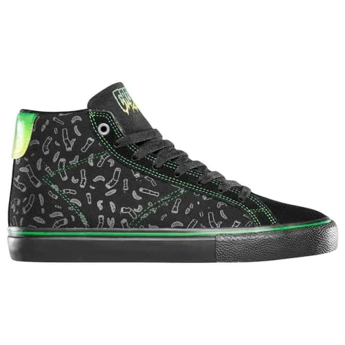 Men's Omen Hi X Creature Skate Shoe, Black/Black, 8 UK