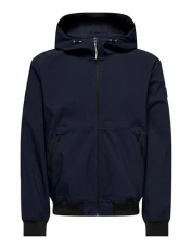 Men's Onsbowie Softshell Bomber Otw jacket, Dark Navy, XXL