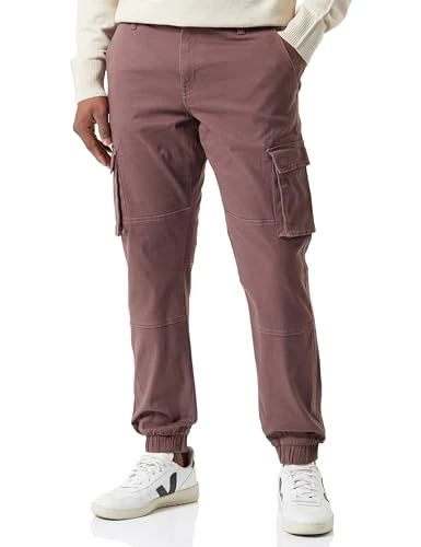 Men's Onscam Stage Cargo Cuff Pk 6687 Noos Trousers, Peppercorn, 31 W/34 L