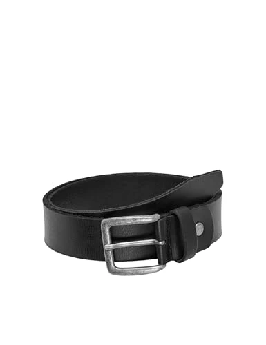 Men's Onscarter Medium Leather Belt Noos, Black, 95