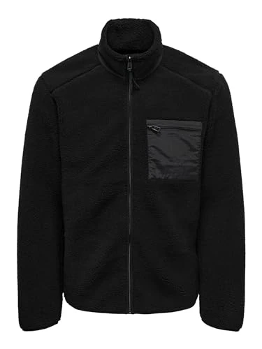 Men's Onsdallas Sherpa Jacket Otw Vd Fleece, black, XL