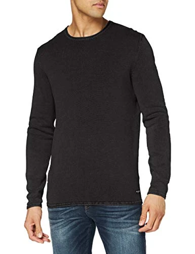 Men's onsGARSON WASH Crew Neck NOOS Sweater, Black (Black), XXL