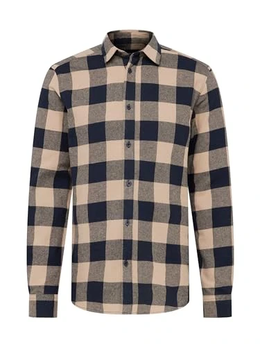 Men's Onsgudmund Ls Checked Shirt Noos, Dark Navy, M