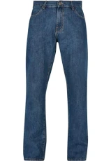 Men's Organic Straight Leg Denim Trouser, Mid Indigo Washed, W38 Men's Organic Straight Leg Denim Trouser, Mid Indigo Washed, W38