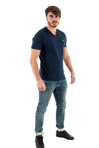 Men's Orig Hm Vneck T Shirt, Blue (Dress Blues 0002), L