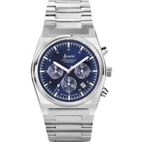 Men's Origin Royal Blue Dial Chronograph Watch - Silver