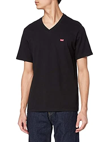 Men's Original Housemark V-Neck T-Shirt, Mineral Black, L