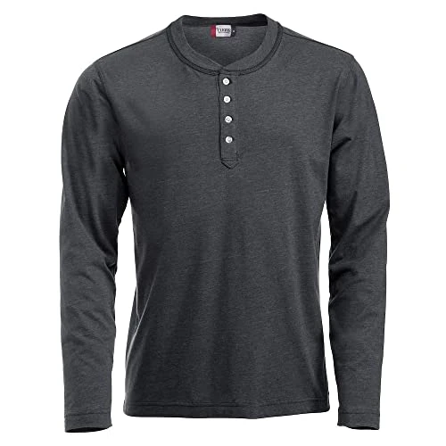 Mens Orlando Melange Long-Sleeved T-Shirt (L) (Anthracite Melange)