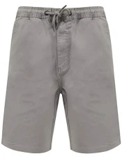 Men's Orzola Cotton Chino Shorts with Elasticated Waist - Frost Grey - S Men's Orzola Cotton Chino Shorts with Elasticated Waist - Frost Grey - S