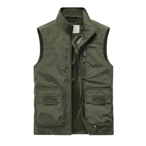 Men's Outerwear Gilets Smart Casual Lightweight Gilet for Men Sleeveless Regular Fit Windbreaker Spo