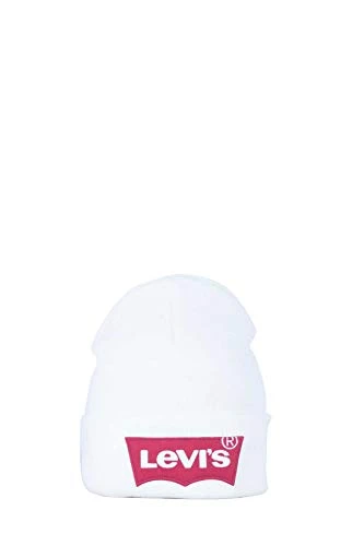 Men's Oversized Batwing Beanie, White (Noir Regular White 51), One (Size: UN)