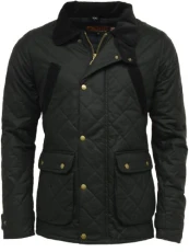Mens Oxford British Made Quilted Wax Jacket - Black Mens Oxford British Made Quilted Wax Jacket - Black