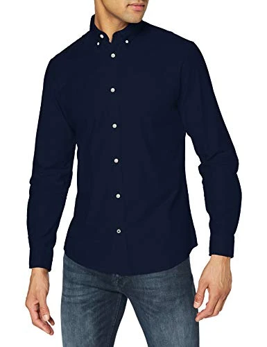 Mens Oxford Shirt Navy Blazer L