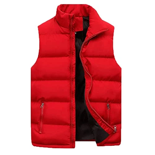 Mens Padded Gilet Puffer Jacket Vest - Puffer Jacket Mens Lightweight Gilet For Men Uk Men'S Gilet Winter Trapstar Windproof Quilted Body Warmer Outdoor Thick Padded Sleeveless Waistcoat Mens Vests