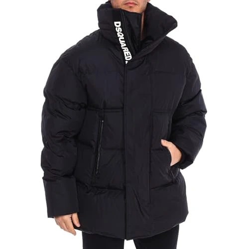 Men's Padded Jacket S71AN0219-S53352, Black/White, numeric_50