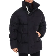 Men's Padded Jacket S71AN0219-S53352, Black/White, numeric_50 Men's Padded Jacket S71AN0219-S53352, Black/White, numeric_50