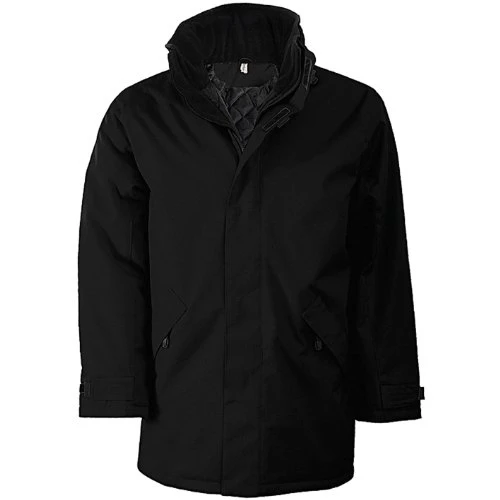 Men's Padded Parka Jacket, Black, 10 (Manufacturer Size:Medium)