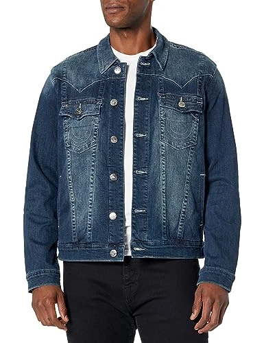 Men's Painted Hs Jimmy Jacket Denim, Miner Dark Wash, S