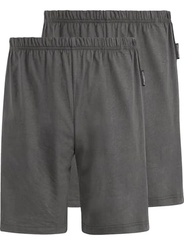 Men's Pajama Shorts Tiemu, dark grey, XXXXL