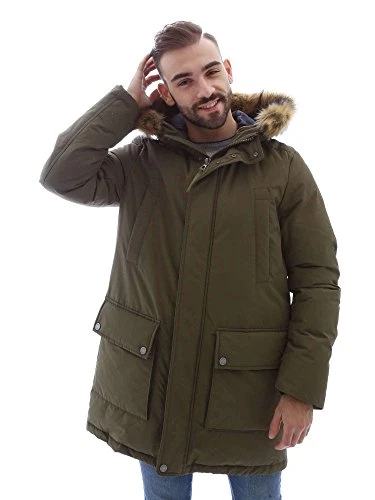 Men's Parka mit Kapuze-m6428kt2270f3030 Jacket, Green (Military F3030), Medium