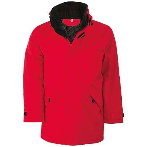 Mens Parka Performance Jacket (L) (Red/Black)