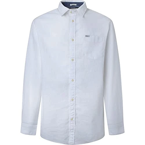 Men's Parker Long Shirt, White (White), S