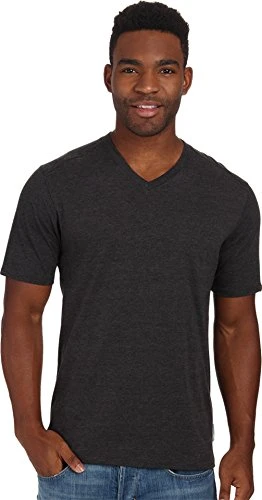 Men's Pasco V-Neck T-Shirt - Black Heather, Large