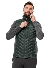 Men's Passamani Down Vest M, black olive, XL Men's Passamani Down Vest M, black olive, XL