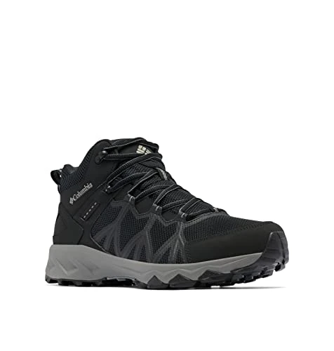 Men's Peakfreak 2 Mid Outdry waterproof mid rise hiking boots, Black (Black x Titanium II), 9 UK