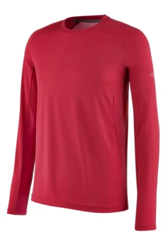 Men's Performance Long Sleeve Shirt, Red, Large