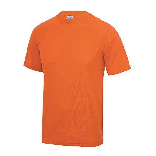 Mens Performance Plain T-Shirt (XXL) (Electric Orange)